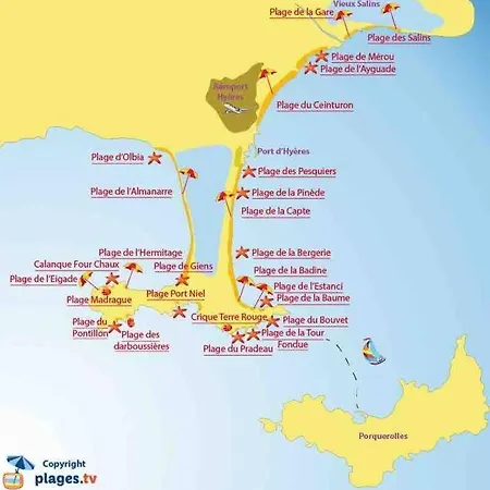 L'abri Cotier Presqu'ile De Giens Апартаменты